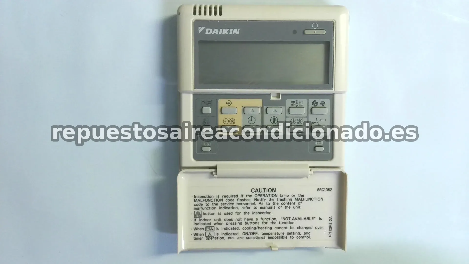 Mando De Pared / Termostato DAIKIN DFAAIKIN / BRC1D52 / 4P112942-2A