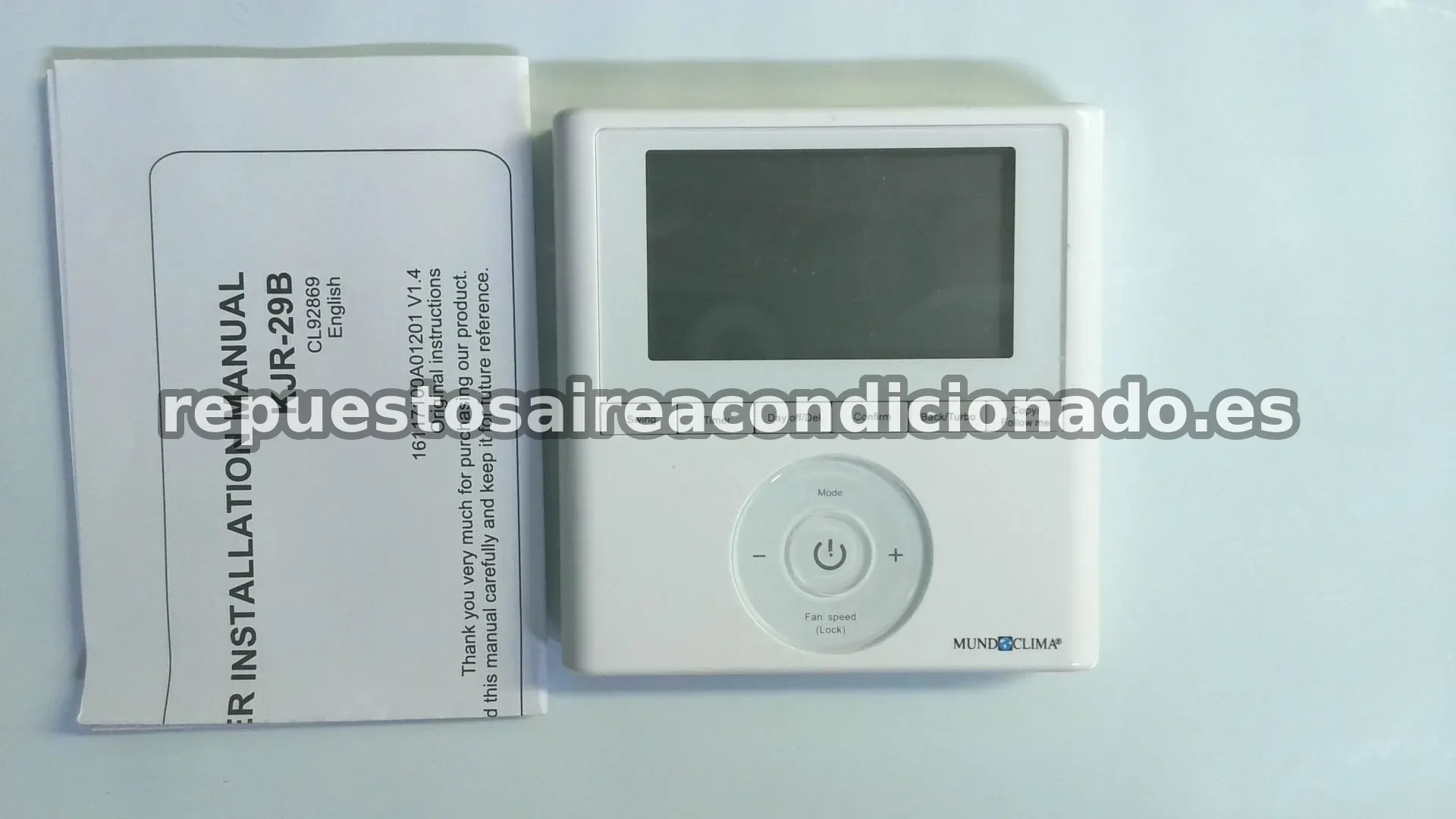 Mando De Pared / Termostato MUNDO CLIMA KJR-29B MUNDO CLIMA KJR-29B / 17317100A02812 / M111698X010910014